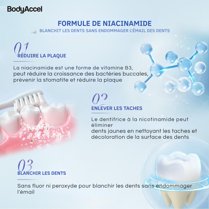 Dentifrice Éclaircissant à la Niacinamide.